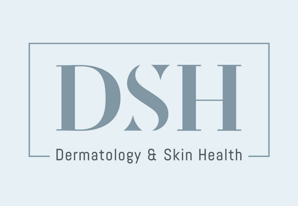 DSH logo on blue background