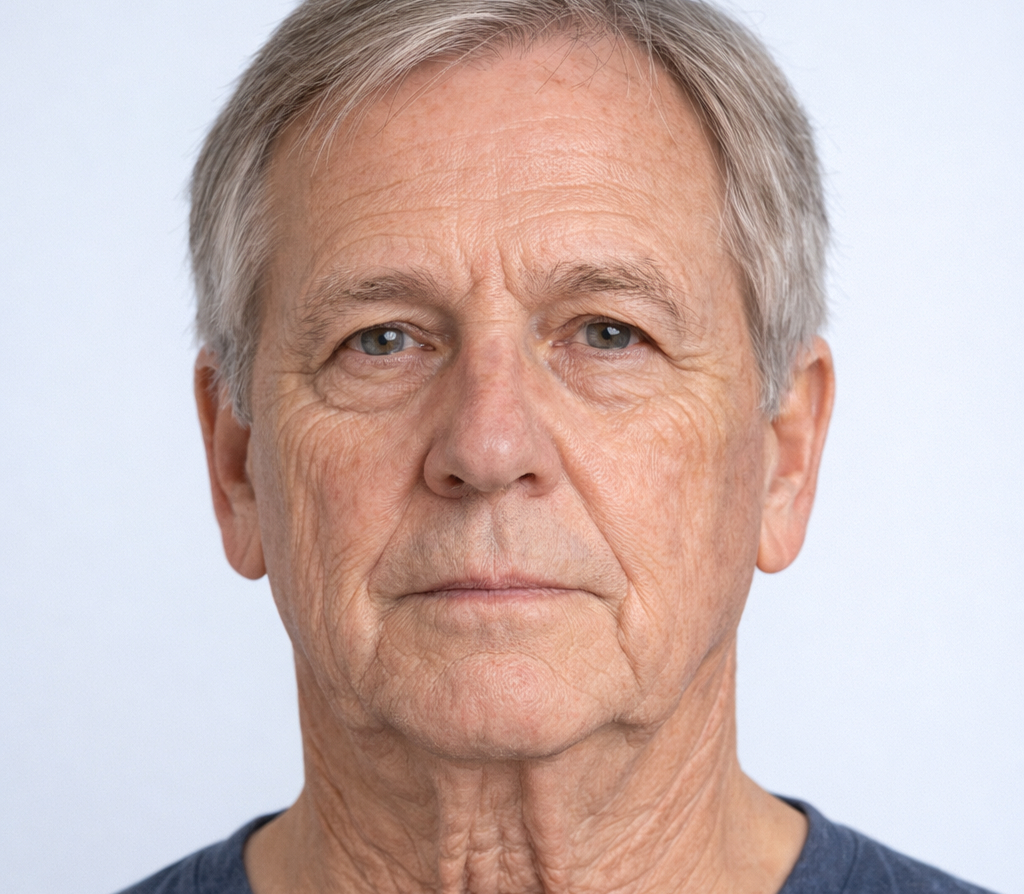 Older man's face