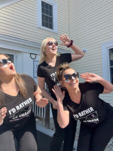 DSH team outside in the sun with sun protection