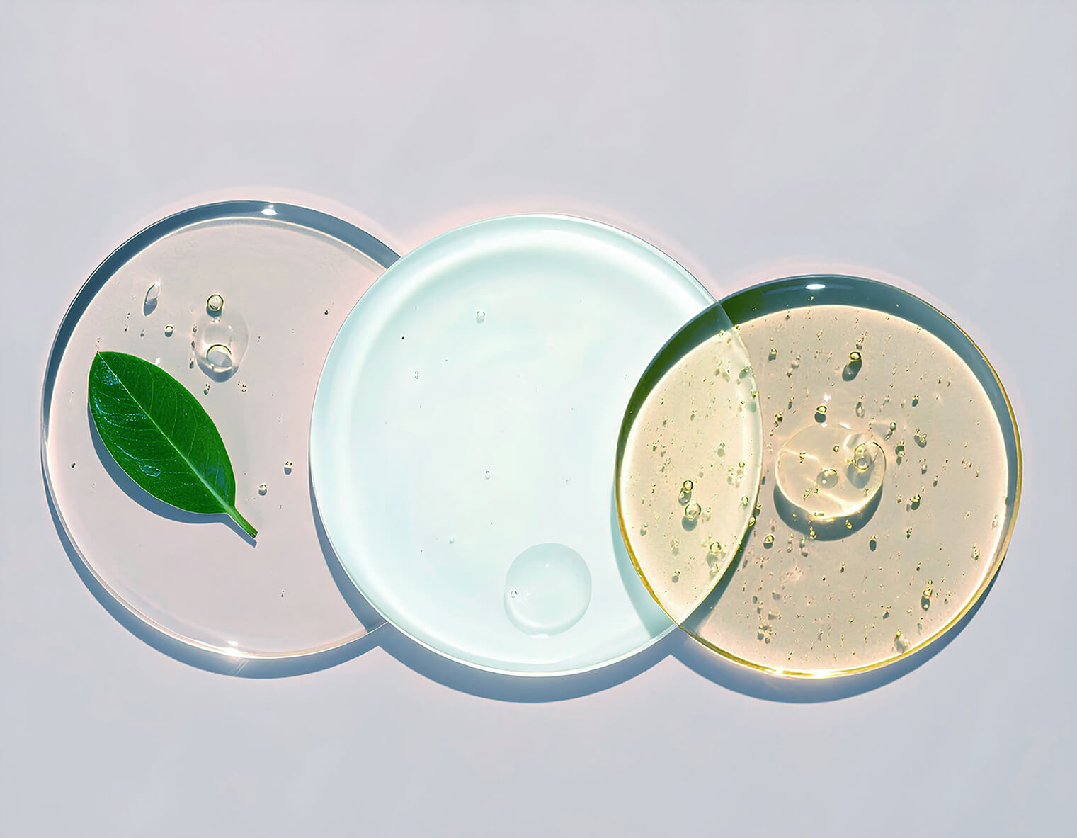 Gel products on a table