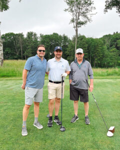 Brandon Wells and Dr Murgia golfing